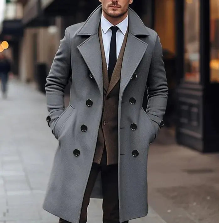 Elegante wollen herenjas