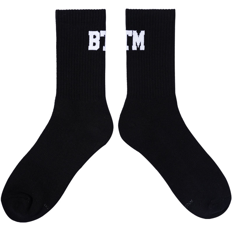 Men's White BTM Sports Socks