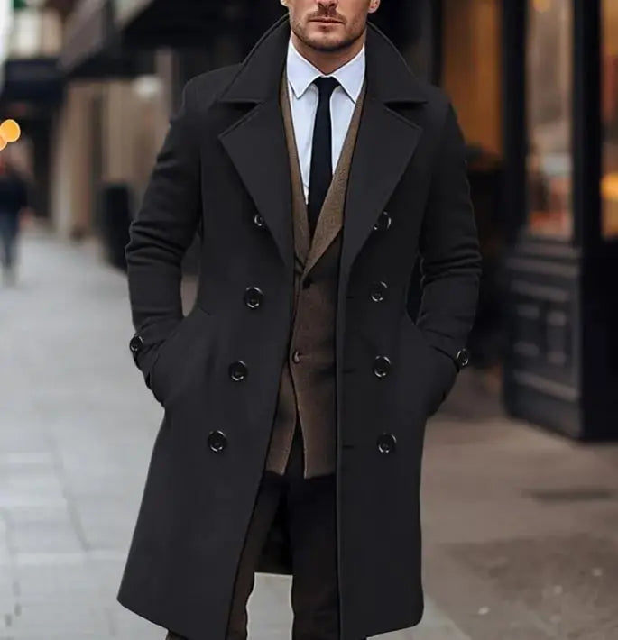 Elegante wollen herenjas