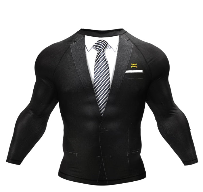 TUXEDO RASH GUARD - XMARTIAL SLEEVE