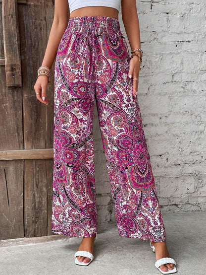 Retro Casual Pants High-waisted Trousers Women