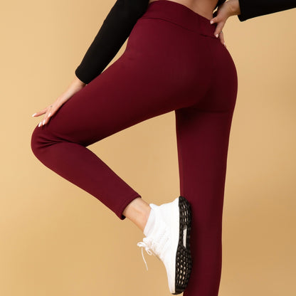 Cashmere Winter Wear High Waist Leggings For Women