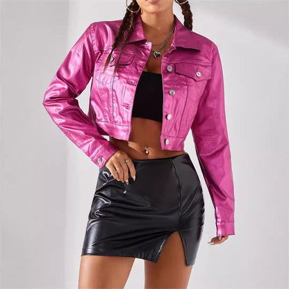 Women Fashion Street Style Coated Jacket