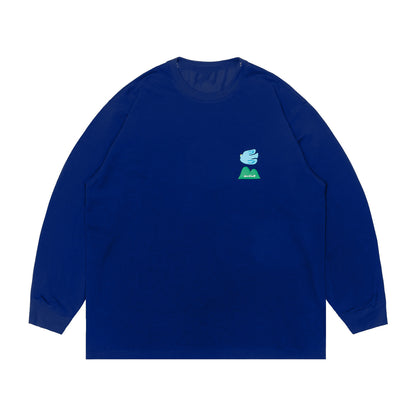 Round Neck Long Sleeve Couple T-shirt Men