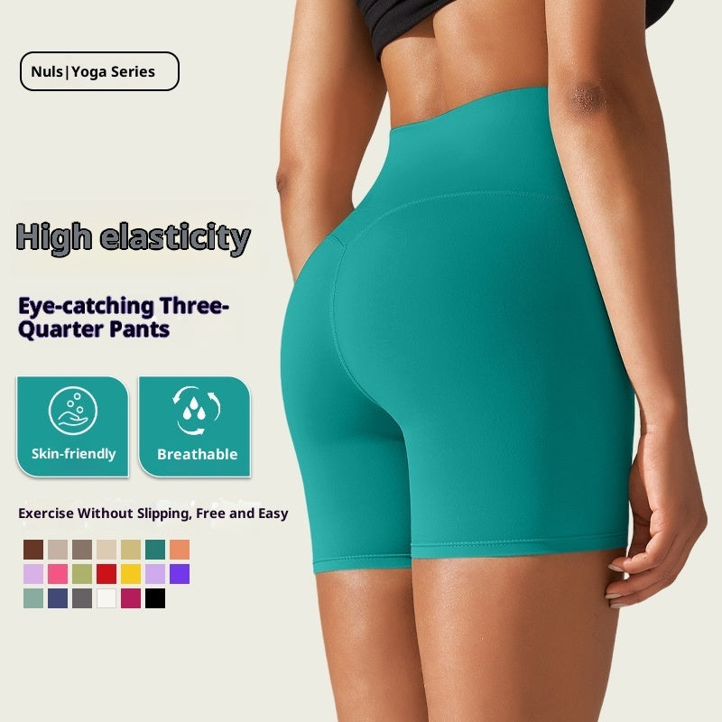 New Yoga Shorts High Waist Hip Raise Pants Leggings For Women