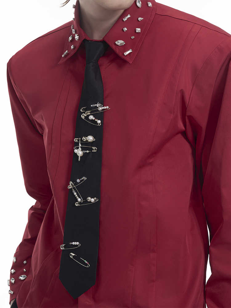 Handmade Pearl Pin Lazy Tie Men's Bow Tie