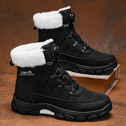 Warm Snow Boots Fleece-lined Thickened Men