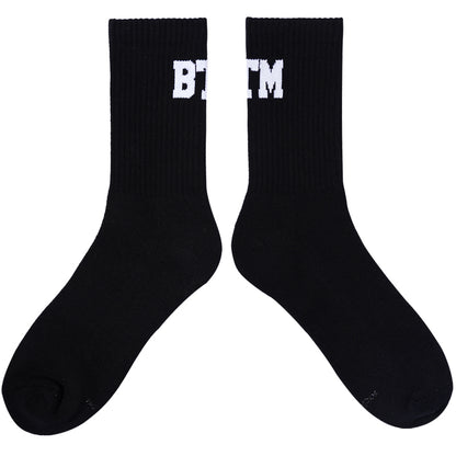Men's White BTM Sports Socks