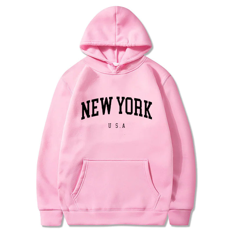 Fluwelen grafische hoodie