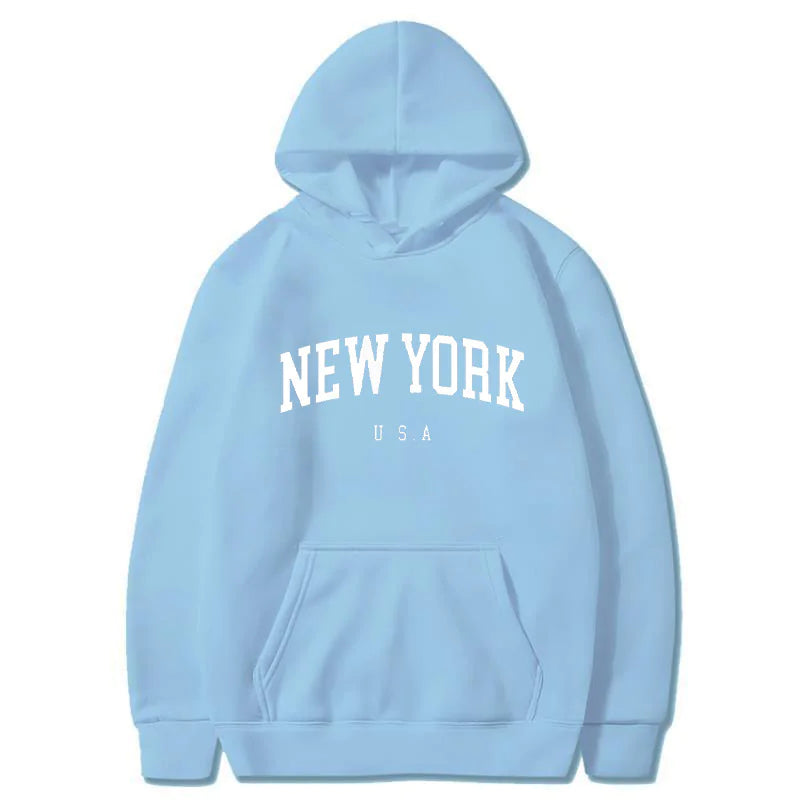 Fluwelen grafische hoodie