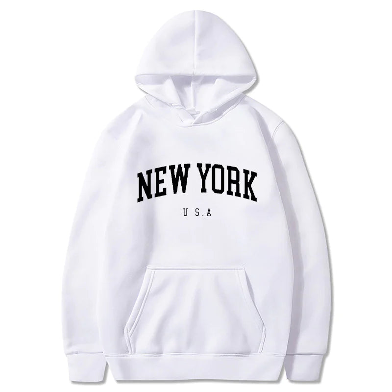 Fluwelen grafische hoodie
