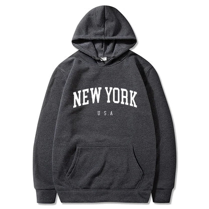 Fluwelen grafische hoodie