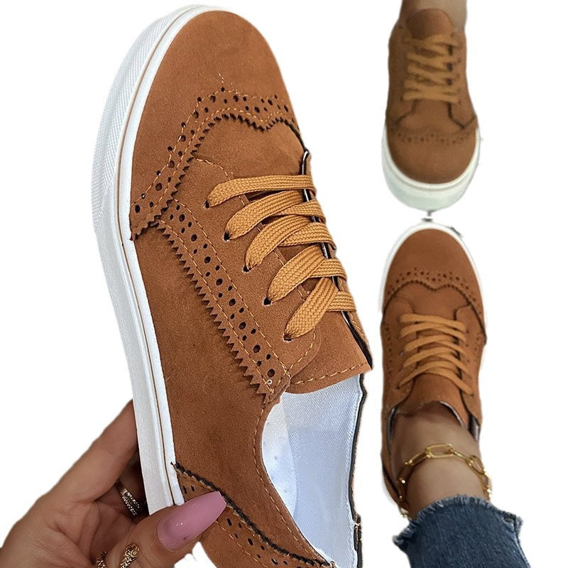 Comfortable Casual Women's Round Toe Flat Solid Color Single Shoes