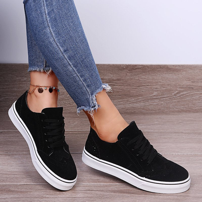 Comfortable Casual Women's Round Toe Flat Solid Color Single Shoes