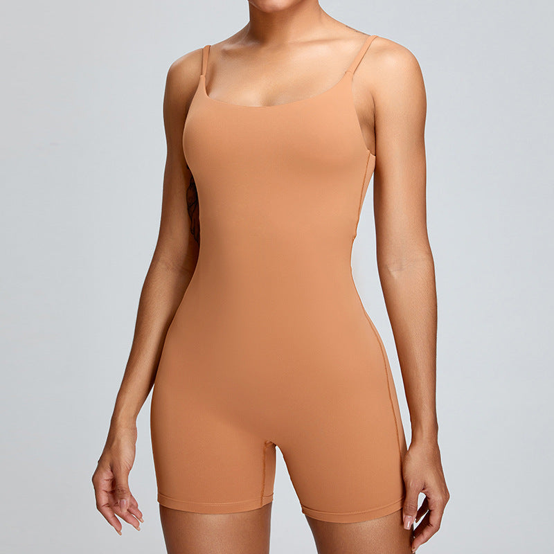 Fashion Personality Yoga Straps One-piece Women Jumpsuits