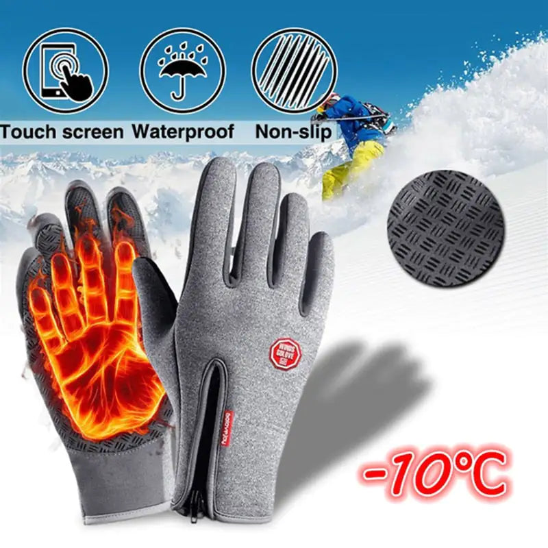 Winter Gloves Waterproof Phone Touch