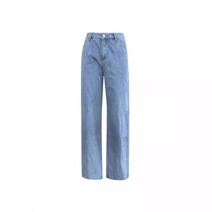 Casual Retro Loose Denim Trousers Women