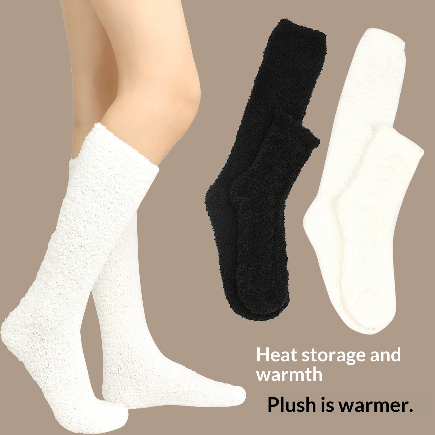 Women's Fleece Lined Home Sleep Socks