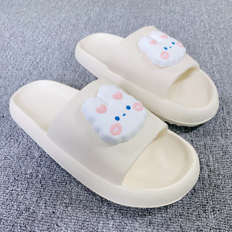 Bathroom Slippers Thick Bottom Non-slip Women