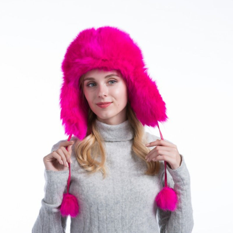 Autumn And Winter Ladies Korean Version Of Fox Fur To Keep Warm And Cold