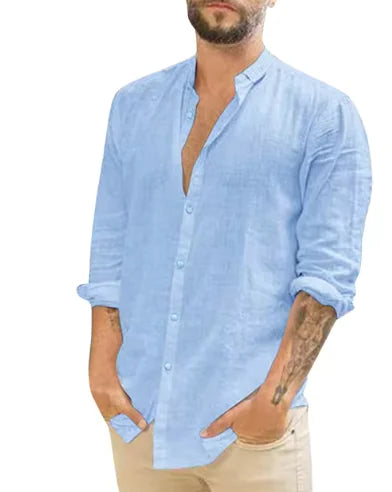 Tropical Ease Cotton-Linen Shirt