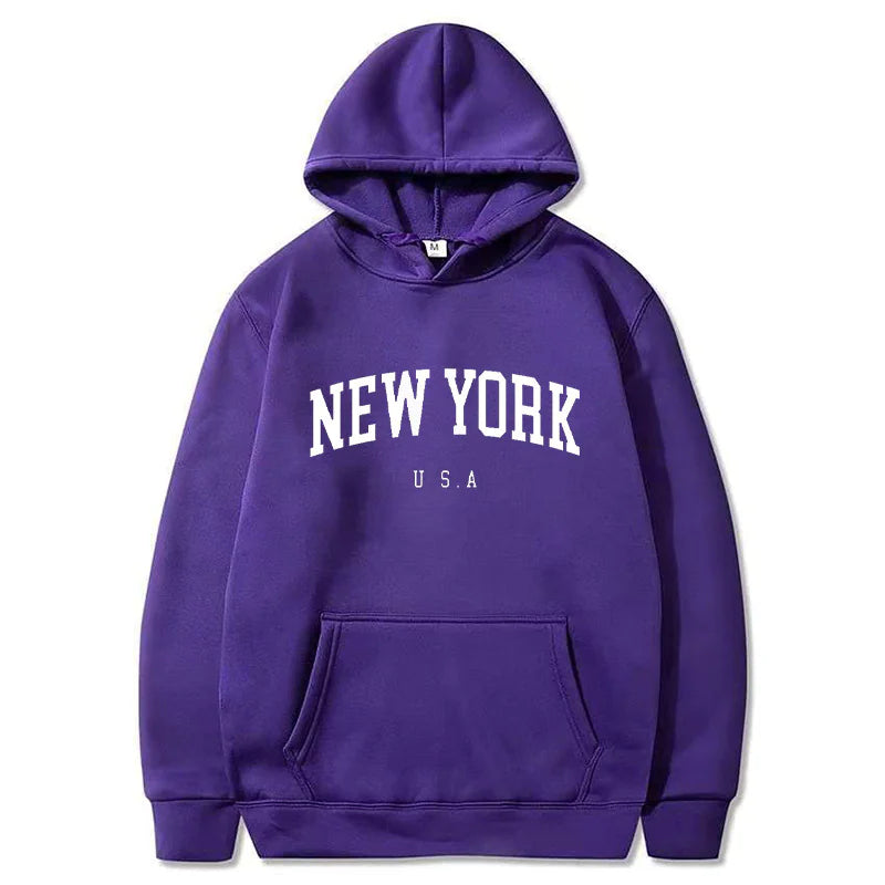 Fluwelen grafische hoodie